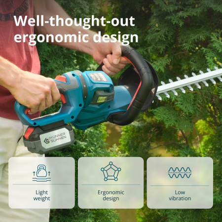Foarfecă electrică pentru tuns gard viu cu acumulator KS HT-20V [4]
