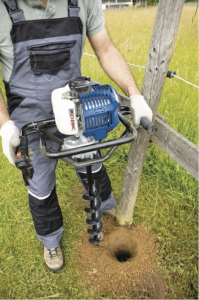 Motoburghiu cu 3 burghie EB1700 Scheppach 5904702904, 1.77 Cp, Ø100-200 mm [12]