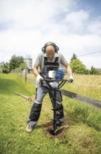 Motoburghiu cu 3 burghie EB1700 Scheppach 5904702904, 1.77 Cp, Ø100-200 mm [11]