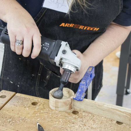 Freza rotativa de sculptura in lemn pentru polizor unghiular Ball Gouge Arbortech BAL.FG.2000.60, 30 mm [10]