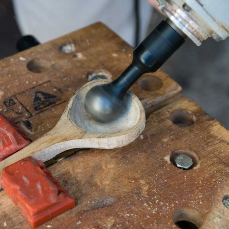 Freza rotativa de sculptura in lemn pentru polizor unghiular Ball Gouge Arbortech BAL.FG.2000.60, 30 mm [7]