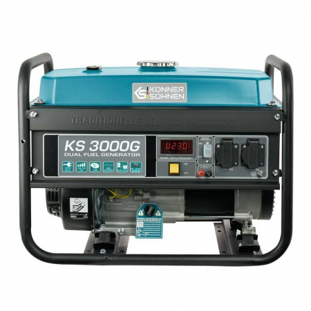 Generator Curent Electric - Generator de curent pe benzina/GPL KS 3000G Konner-Sohnen, 2600-3000 W, 7 Cp