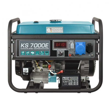 Generator Curent Electric - Generator de curent pe benzina KS 7000E Konner-Sohnen, 5500-5000 W, 13 Cp