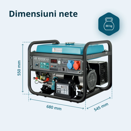 Generator pe benzina "Könner & Söhnen" KS 10000E 1/3 [9]