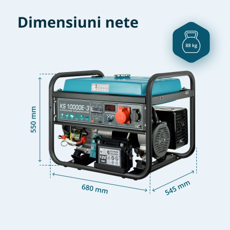 Generator pe benzina "Könner & Söhnen" KS 10000E-3 [8]