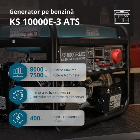 Generator pe benzina "Könner & Söhnen" KS 10000E-3 ATS [1]