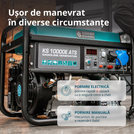 Generator pe benzina "Könner & Söhnen" KS 10000E ATS [5]