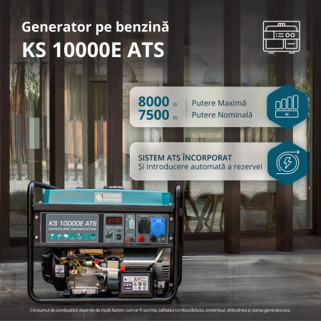 Generator pe benzina "Könner & Söhnen" KS 10000E ATS [2]