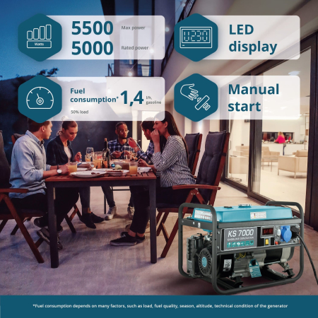 Generator pe benzina "Könner & Söhnen" KS 7000 [1]