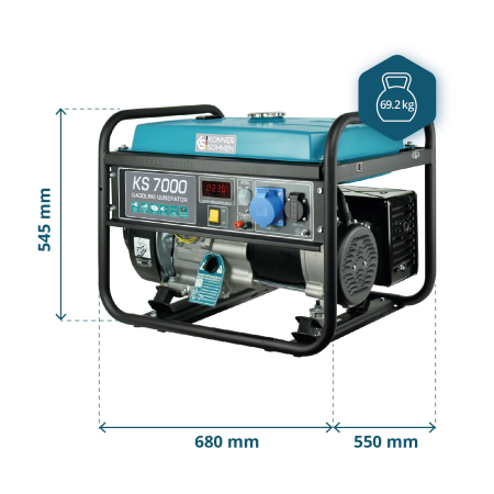 Generator pe benzina "Könner & Söhnen" KS 7000 [5]