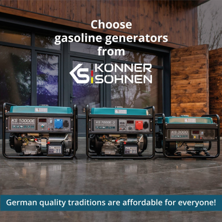 Generator pe benzina "Könner & Söhnen" KS 7000E 1/3 [10]
