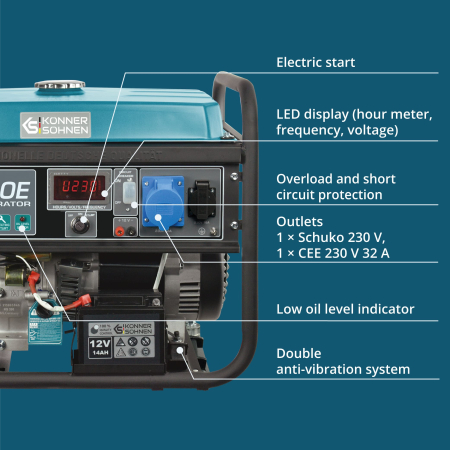 Generator pe benzina "Könner & Söhnen" KS 7000E [4]