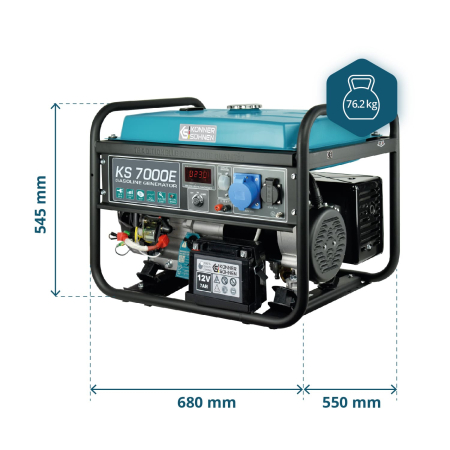 Generator pe benzina "Könner & Söhnen" KS 7000E [5]