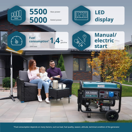 Generator pe benzina "Könner & Söhnen" KS 7000E [0]