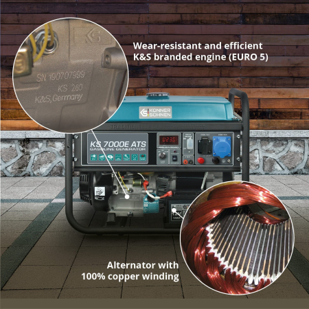 Generator pe benzina "Könner & Söhnen" KS 7000E ATS [4]