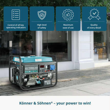 Generator pe benzina "Könner & Söhnen" KS 7000E ATS [7]