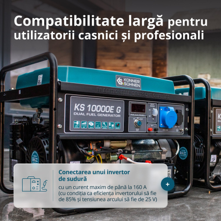 Generator pe gaz/benzina "Könner & Söhnen" KS 10000E G [8]