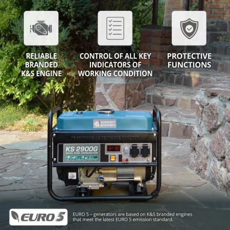 Generator pe gaz/benzina "Könner & Söhnen" KS 2900G [5]