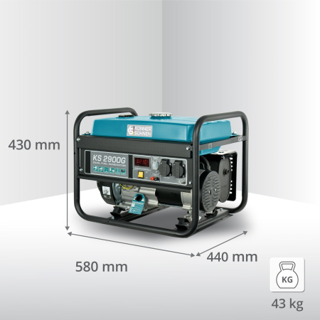 Generator pe gaz/benzina "Könner & Söhnen" KS 2900G [3]