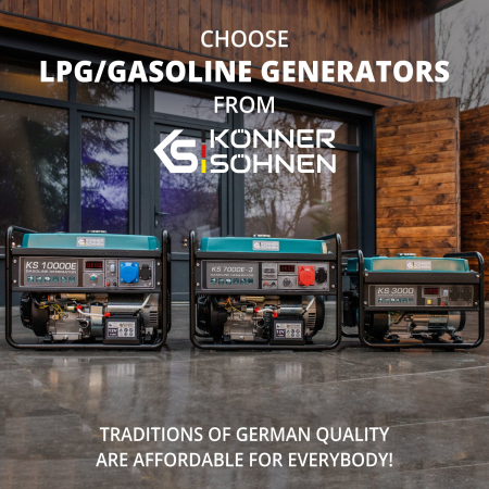 Generator pe gaz/benzina "Könner & Söhnen" KS 3000G [9]