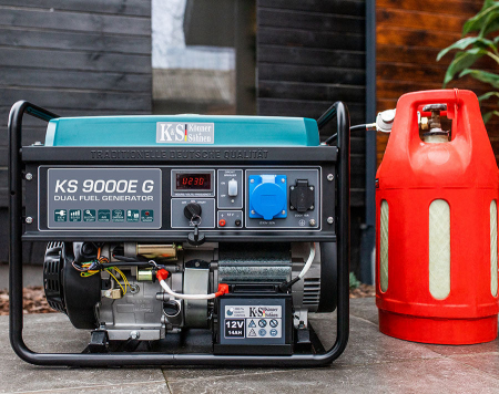 Generator pe gaz/benzina "Könner & Söhnen" KS 9000E G [1]