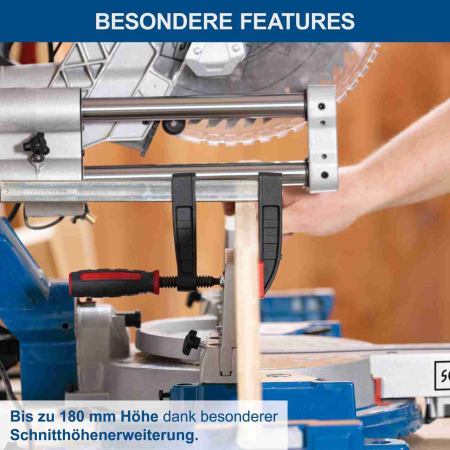 Fierastrau circular de masa culisant cu laser HM305SL Scheppach 5901223901, 2000 W, Ø305 mm [5]