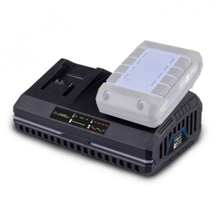 Incarcator dublu pentru acumulatori Li-Ion SDBC2.4A Scheppach 7909201712, 20 V, 2-4 Ah [1]