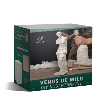 Accesorii cutite sculptura lemn - Kit de sculptura BeaverCraft VenusDeMilo, 3 piese