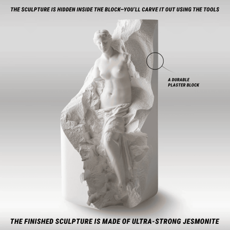 Kit de sculptura BeaverCraft VenusDeMilo, 3 piese [2]