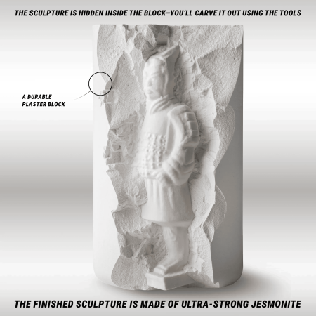 Kit de sculptura BeaverCraft Warrior, 3 piese [2]