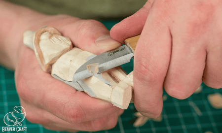 Lama pentru cutit cu lama dreapta de sculptura in lemn BeaverCraft BC2 [1]