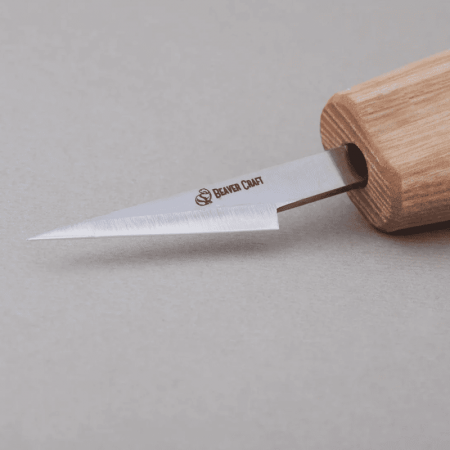 Lama pentru cutit de detalii mici pentru sculptura in lemn BeaverCraft BC7 [1]