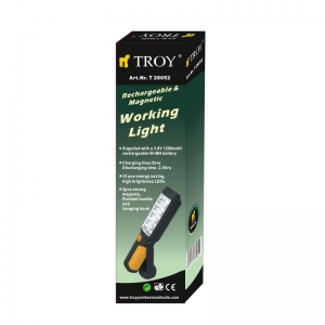 Lampa de lucru cu acumulator Troy 28052, 33+5 LEDU-uri, 12-220 V [2]