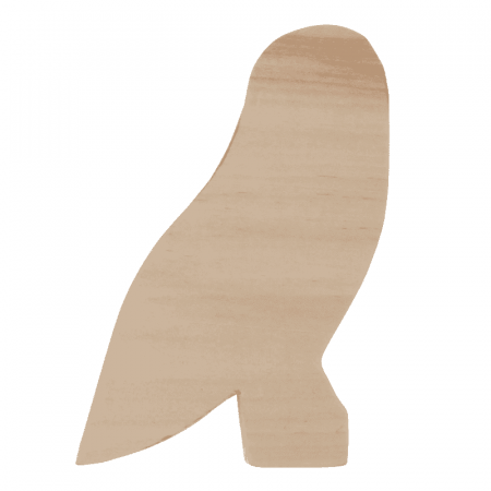 Scule de Mana - Lemn din tei pentru modelat Bufnita BeaverCraft Bird Owl, 100 mm