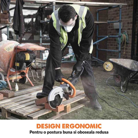 Masina de debitat asfalt si beton Evolution R230DCT, 2000 W, Ø230 mm [7]