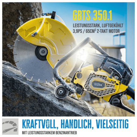 Masina de debitat beton cu motor in 2 timpi GBTS 350.1 Gude 55568, 3.9 Cp, Ø350 mm [5]