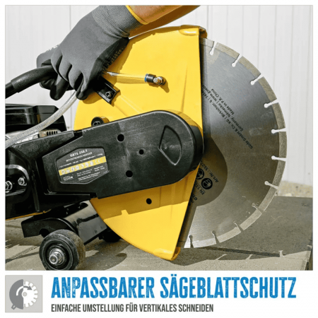 Masina de debitat beton cu motor in 2 timpi GBTS 350.1 Gude 55568, 3.9 Cp, Ø350 mm [7]