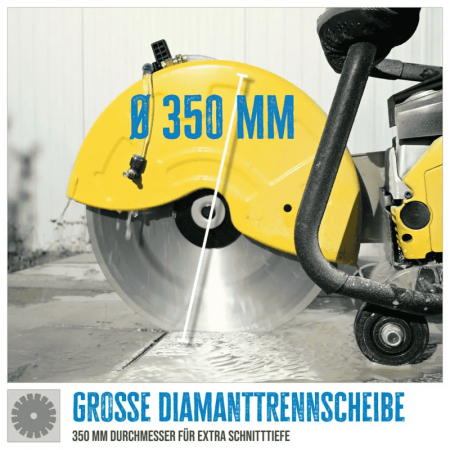 Masina de debitat beton cu motor in 2 timpi GBTS 350.1 Gude 55568, 3.9 Cp, Ø350 mm [8]