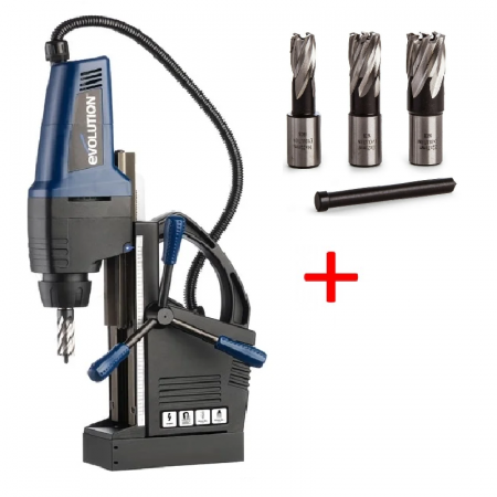 Masina de gaurit cu coloana verticala / profesionala - Masina de gaurit cu coloana cu stand magnetic EVOMAG42 Evolution 095-0004, 1200 W, Ø42 mm