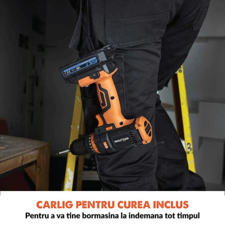 Masina de gaurit si insurubat cu acumulator R13CMB-Li Evolution 105-0001A, 1750 rpm, 45 Nm [4]