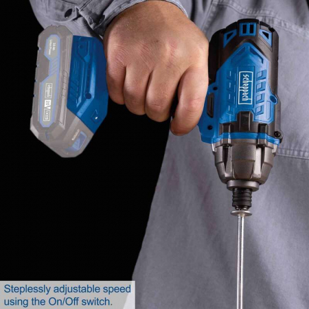 Masina de gaurit si insurubat cu impact 1/4" fara acumulator C-ID180-X Scheppach 5909245900, 20 V, 180 Nm, 2800 rpm [3]