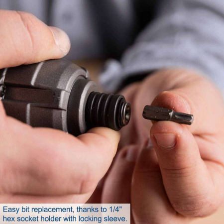 Masina de gaurit si insurubat cu impact 1/4" fara acumulator C-ID180-X Scheppach 5909245900, 20 V, 180 Nm, 2800 rpm [1]