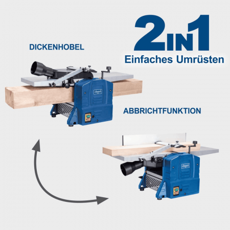 Masina de rindeluit si degrosat HMS860 Scheppach 5902210901, 1500 W, 9000 rpm [3]