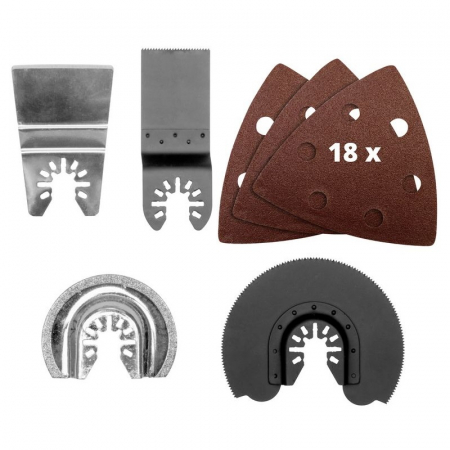 Masina de slefuit multifunctionala cu acumulator si accesorii Gude 58516, 18 V, 2.0 Ah, 20000 rpm [6]