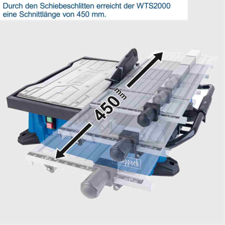 Masina de taiat faianta, gresie si marmura WTS2000 Scheppach 5906711901, 900 W, Ø180 mm [1]