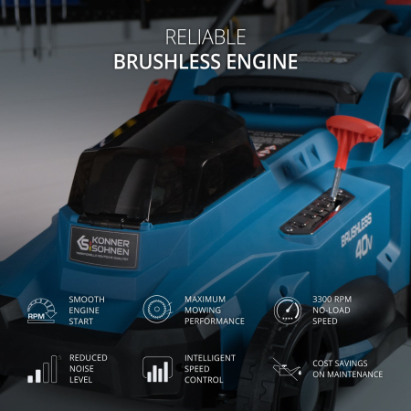 Mașină de tuns iarba cu acumulator KS 43LM-40V [7]