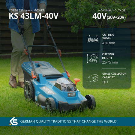 Mașină de tuns iarba cu acumulator KS 43LM-40V [1]