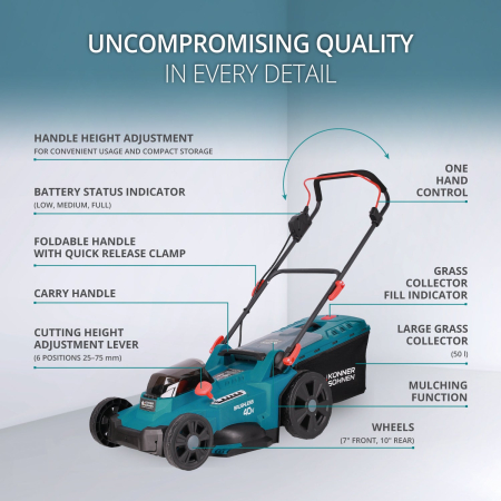 Mașină de tuns iarba cu acumulator KS 43LM-40V [3]