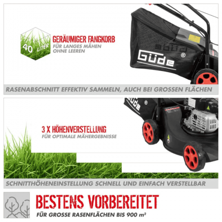 Masina de tuns iarba cu motor in 4 timpi ECO Wheeler 412.1 P Gude 95441, 132 cm³, 2.45 Cp [9]