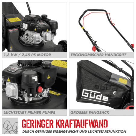 Masina de tuns iarba cu motor in 4 timpi ECO Wheeler 412.1 P Gude 95441, 132 cm³, 2.45 Cp [7]